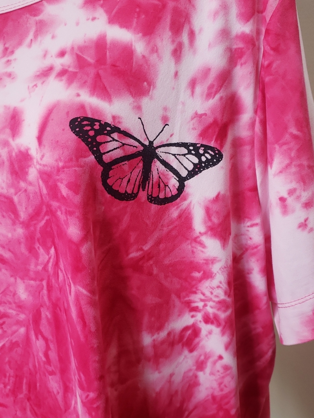 Stella Viva, Barbie  Pink Tie-Dye Tee with Heart Label, 3X